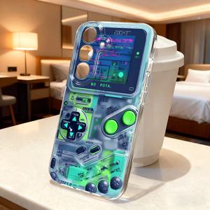 TEMU 휴대폰 케이스 - 삼성 갤럭시 A03S A04 A05S A06 A07 A13 A14 A15 A16 5G A17 A21S A22 A23 A24 A25 A26 호환 게임 콘솔 폰 케이스, 재미있는 만화 디자인, 투명, 충격 방지, 전체 커버리지