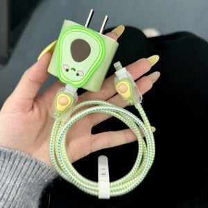 TEMU 아이폰13/12/11 충전기 및 18/20W 고속충전에 적합한 애플 데이터 케이블 보호 케이스