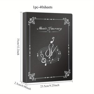 TEMU 악보 클립 폴더 10매/30매/40매, 투명 인서트, 드럼 스탠드, 피아노 악보 클립, 정보책 폴더, 양면 사용, 학교 사무용품