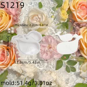 TEMU 고래 실리콘 레진 몰드, 양초 실리콘 몰드, 석고 장식품 실리콘 몰드, 홈 데코 실리콘 몰드, 에폭시 레진 몰드 52 S1219