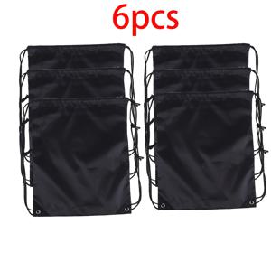 TEMU 3/6개입, 휴대용 여행용 신발 정리 가방 (드로스트링 포함), 남녀 공용, 운동 및 스포츠 여행에 적합, 블랙 색상