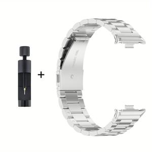 TEMU Redmi Watch 6 5 4용 스테인리스 스틸 스트랩, Xiaomi Mi Band 9 Pro 8Pro 스마트워치용 메탈 시계줄 교체 가능 팔찌 Correa