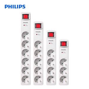 TEMU 필립스 서지보호 프로 고용량 멀티탭 과부하차단 안전 접지 3구 4구 5구 6구 2M 화이트
