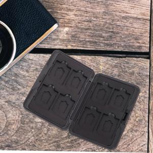 TEMU 16구 알루미늄 메모리 카드 케이스 | SD, Micro SD, SDHC, SDXC, TF 카드 보호 케이스, 하드 쉘 낙하 방지 디자인