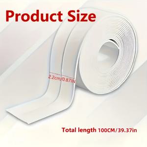 TEMU 4롤 그라우트 테이프, 오래 지속되는 자가 접착 스트립, 욕실 및 주방용, 즉시 적용 가능, 도구 불필요, 붙이기만 하면 됨