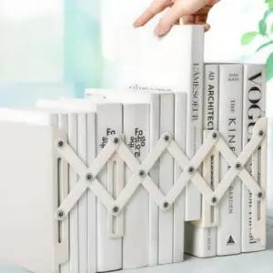 조절 길이 자바라 책꽂이 책상위 접이식