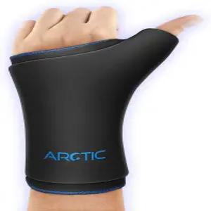 투팩 착용 가능한 엄지와 손목 얼음 팩 - 손 손가락 터널 관절염 및 건염 를 위한 재사용 온냉 압박 S/M