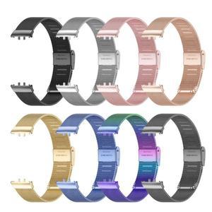 메탈 스테인리스 스틸 스트랩 교체용 루프 팔찌 손목 스마트 워치 밴드 삼성호환 갤럭시호환 핏3용