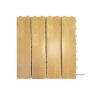 베란다데크타일 1SET 발판 참나무색 조립식바닥 마루wxy838