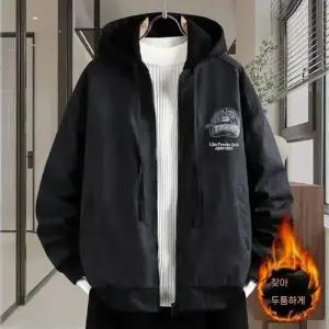 가을 캐주얼 남자 코트 트렌드 후드 도톰 멋스러운 점퍼 OP3