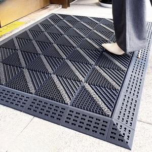 야외 바닥 매트 베란다 화장실 사선 90X120CM 방수 그레이 미끄럼방지 놀이터