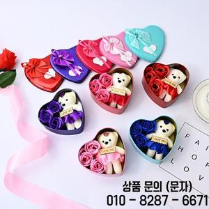 어머니의 날 선물 꽃다발 웨딩 생일 상자 발렌타인 데이 곰 비누 장미 사랑 홈 용품