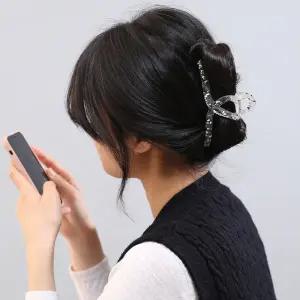 [비투비월드][엔젤슈슈] 페인팅 꼬임 대왕 집게핀(반투명화이트)