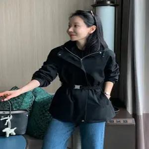 제이든 후드 하프 야상 자켓 (2 color) 벨트세트