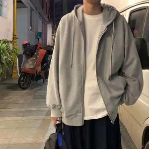 남성 여성 오버핏 스타일 기모 안감 루즈핏 후드 집업 재킷