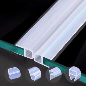 6/8/10/12mm 간격 유리 샤워 도어 씰 스트립 고무 욕실 창 날씨 드래프트 실러