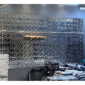 거울 물 골판지 은색 연회 천장 시공 필름 보드 금속 볼록