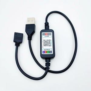 USB 블루투스 음악 LED 컨트롤러 4핀 RGB 바 색상 라이트 토너 미니 모드 BT001A 5V 16억 24V 마이크