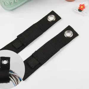 [셀러에이드]전선 케이블 묶기 호스 정리 찍찍이 고정 걸이 중 1P