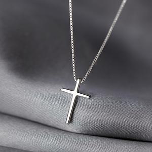 실버925 십자가 체인목걸이 남자 여자 공용 은목걸이