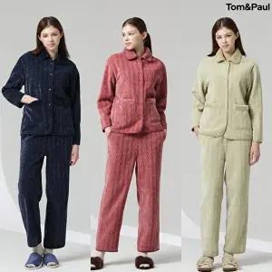 [탐앤폴](최종가) 탐앤폴 여성 쉬니얼 자카드 기모 자켓 팬츠 SET