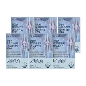 내츄럴플러스 관절엔 뮤코다당단백 콘드로이친 1200 1000mg 60정 6개/mjc