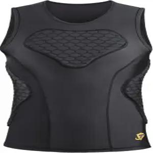 TUOYR 남자 축구 패딩 압축 셔츠 야구 가슴 보호대 갈비뼈 조끼 하트 가드 스턴럼 언더셔츠 럭비 하키