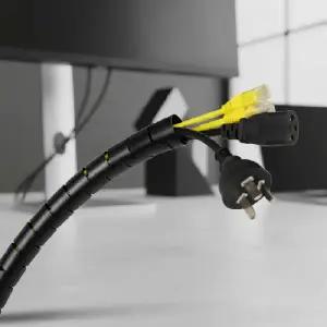 ( )전선 꼬임 방지 보호 튜브 2m 20mm 컴퓨터 배선 정리 케이블 커버