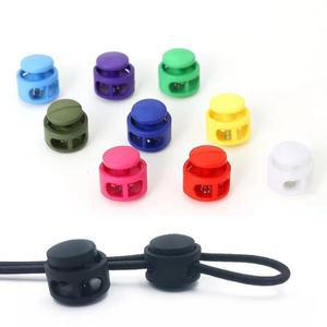 10/20피스 16.5mm x 플라스틱 Paracord 코드 잠금 클램프 2 구멍 토글 클립 스토퍼 신발 끈 버클 가방 부품