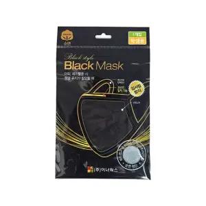 블랙 면 패션 마스크 방한대 (소형) 5개세트