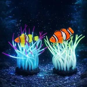 500694 어항꾸미기용 야광장식 인조수초