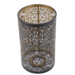 앤티크 램프 쉐이드 할로우 조각 금속 원통형 패턴 분리형 장식  스탠드 테이블 E27 E26