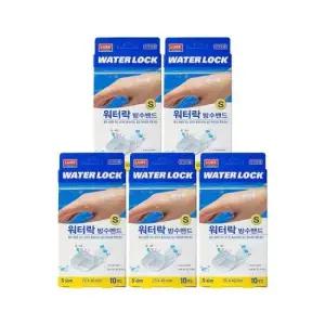 상처밴드 국산 멸균 루크 워터락 방수밴드 (S) x 5개세트