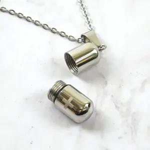 목걸이 캡슐 알약 휴대용 데일리 케이스 액세서리 응급 약통 펜던트