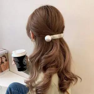 여성스러운 진주 집게핀 여성스러운헤어핀