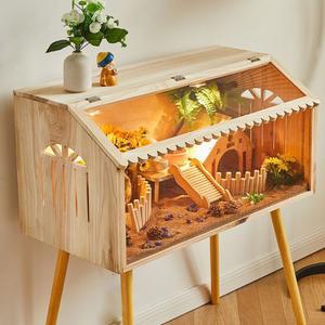 병아리 육추기 메추리 세트 조명 병아리집 사육상자 40X30X30CM선루프 01 선루프 DS KA