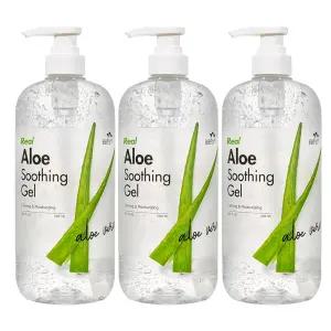 꽃을든남자 수분이 꽉 차 더 촉촉한 리얼 알로에 수딩젤 1000ml 3개