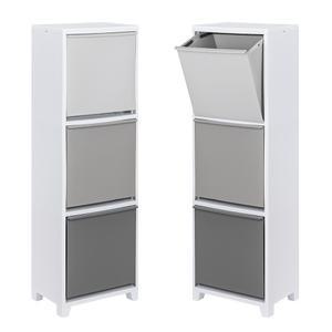 프랑코 스탠드 수납함 3단 그레이믹스, 60L