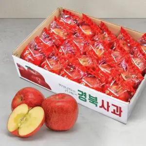 옥이네청과 세척사과 부사 3kg 중소과 15-18과 내외 껍질째 먹는 이온수 세척 사과