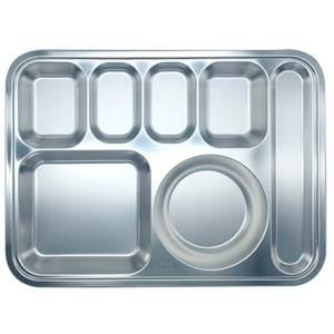 원리빙 스텐레스 304 식판 사각4찬 수저 대 1개 업소용 구내식당용