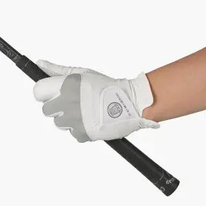 부쿠로 혼마 논슬립 합피 골프장갑 그레이 (남성용/왼손)(파크골프 겸용)