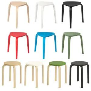 원목 스툴 쉬레 루노 간이의자 보조의자 원목스툴 원형스툴 화장대의자