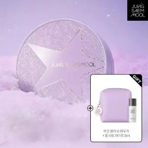 [정샘물](강남점)[퍼플에디션] 에센셜 스킨 누더 쿠션(본품+리필)(+블러쉬 파우치 + 물크림라이트 8ml)