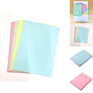 8절 색도화지 4색 혼합 100매 하늘 노랑 연두 분홍/도화지/색상지/B4/A4/색지/A3/4절/마분지/칼라/용지/8절