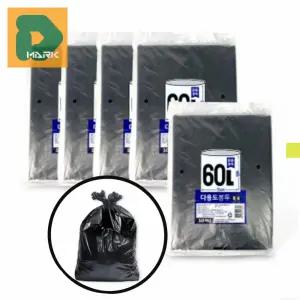 질긴 재활용비닐 250매 청소 처리 할인 이사 수거 60L 쓰레기봉투 야외 검정 대량 봉지 구매 폐기물 분리