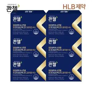 콴첼 철갑상어 소연골 뮤코다당단백 콘드로이친 플러스 K2 (1000mg x60정) x6박스