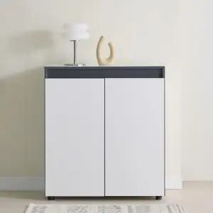 로엔 800 깊은수납장 도어형 광폭 거실 주방 장식장 정리장