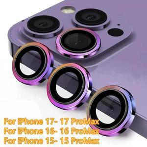 2-3개 아이폰 17 ProMax 16 15  카메라 렌즈 보호 유리 - 필름