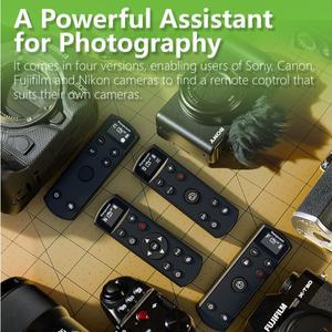 Hanpusen USB-C 무선 블루투스 원격 제어 셔터 릴리즈(소니/캐논/니콘/후지필름 카메라용 OLED 스크린 포함