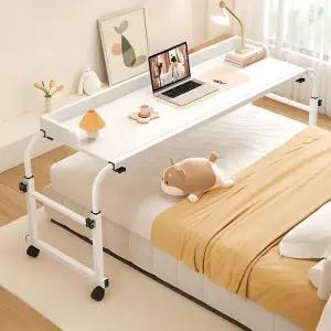 이동식 사이드테이블 침대용 높이조절 바퀴 원목 탁자 침실 베드 스탠드